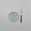 Saucer for Tall Cup Smokey Blue/Rust, 13.5cm x 13.5cm x H1cm, Design by Anita Le Grelle