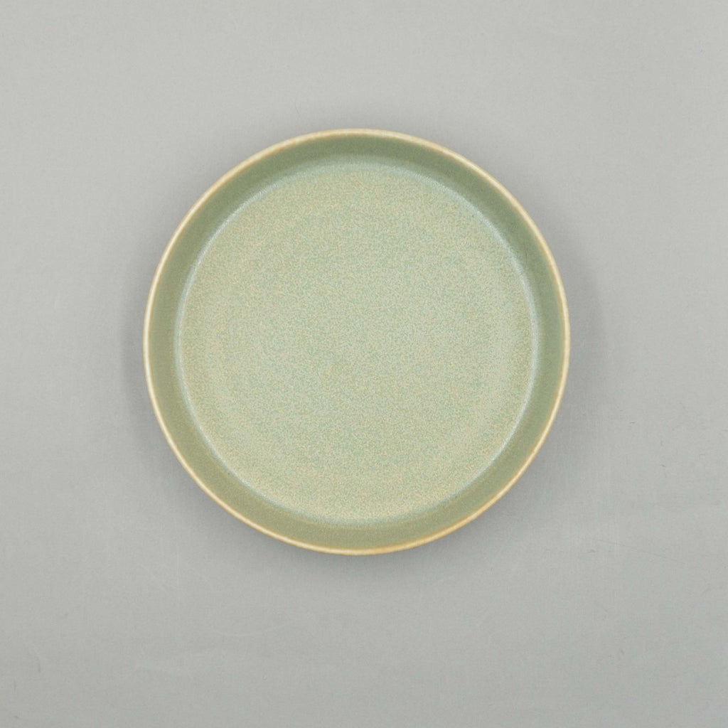 Silver Green Spume Large Plate, 20cm x 20cm x 4.3cm