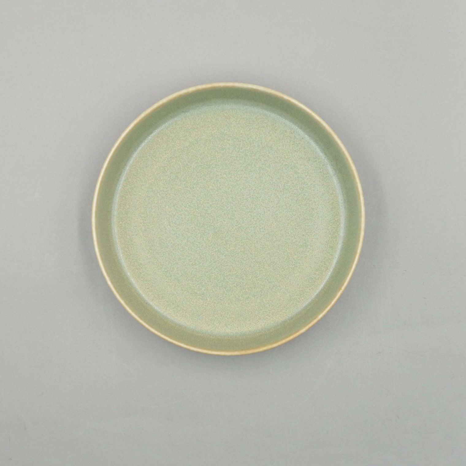 Silver Green Spume Large Plate, 20cm x 20cm x 4.3cm