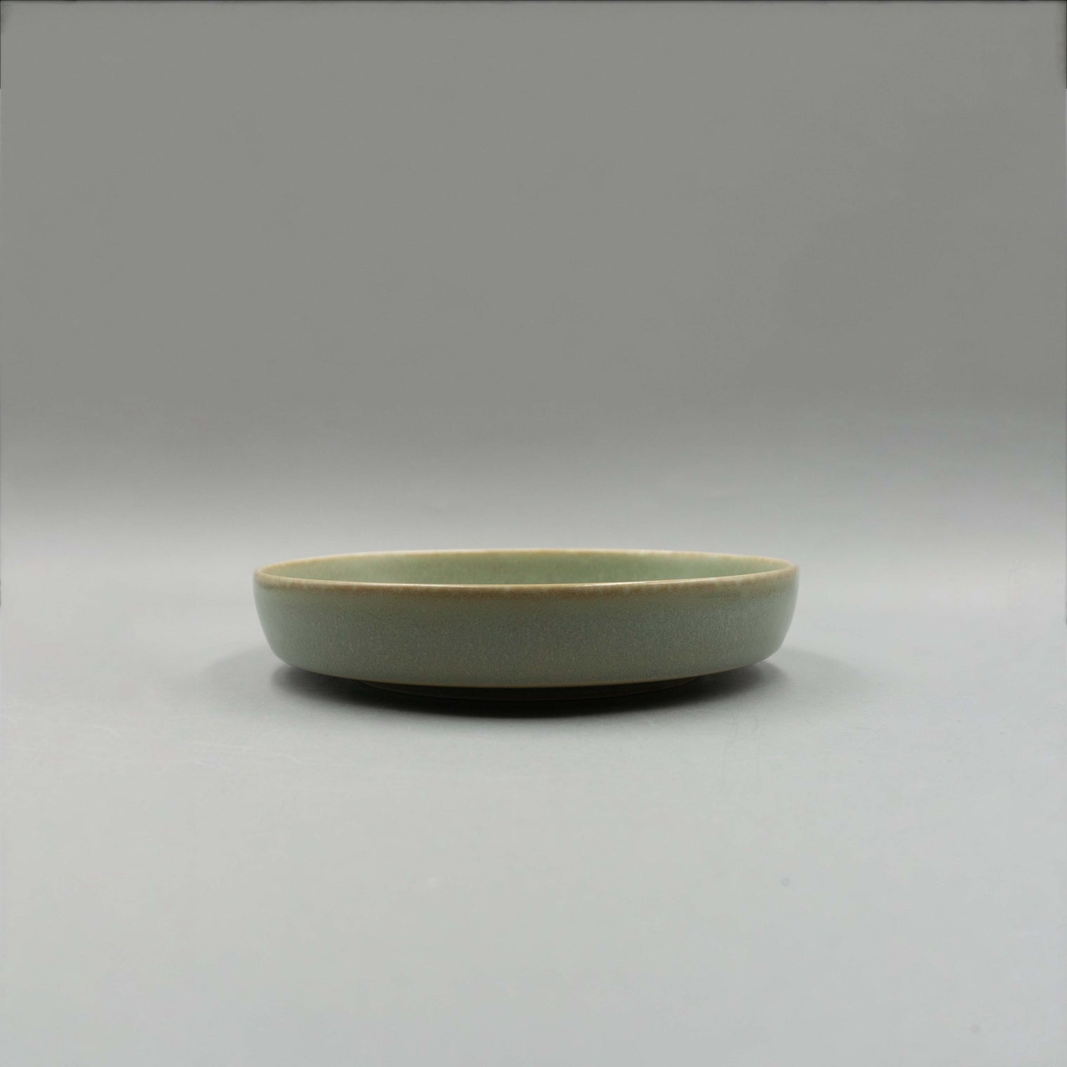 Silver Green Spume Large Plate, 20cm x 20cm x 4.3cm