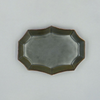 Utsuwa to Design M Deformed Plate, Olive Grey, 22cm x 16cm