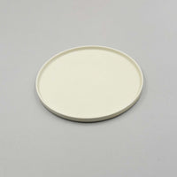 White Beige Round Tray L, 24cm, Moriyama