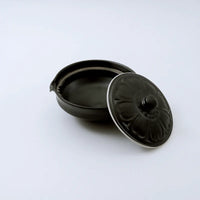 Usukiyaki, RINKA Shiboridashi Japanese Houhin, Black, D12cm x H6.5cm