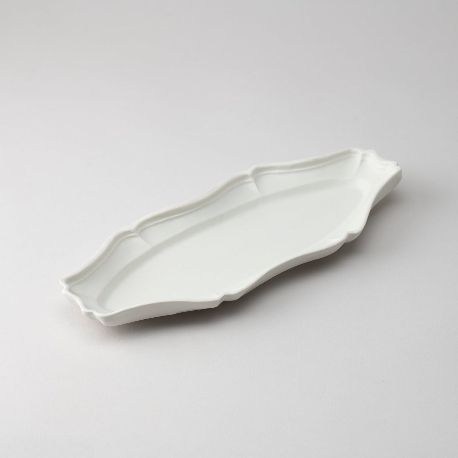 Usukiyaki, Rinka Oval Long Plate, White