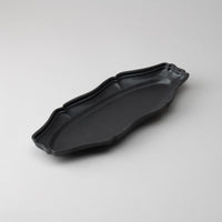 Usukiyaki, Rinka Oval Long Plate, Black