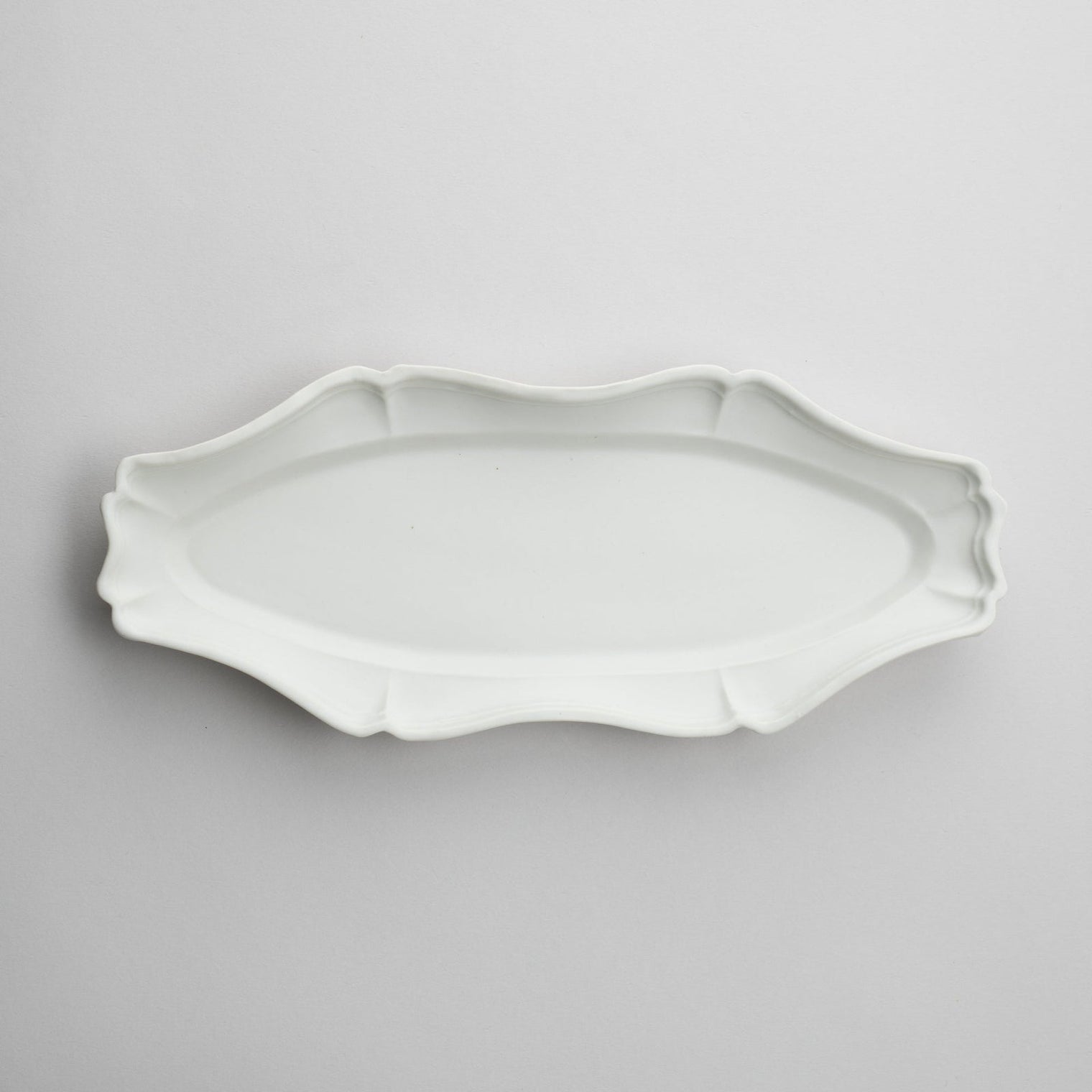 Usukiyaki, Rinka Oval Long Plate, White