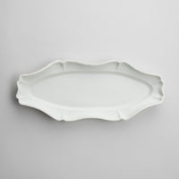 Usukiyaki, Rinka Oval Long Plate, White