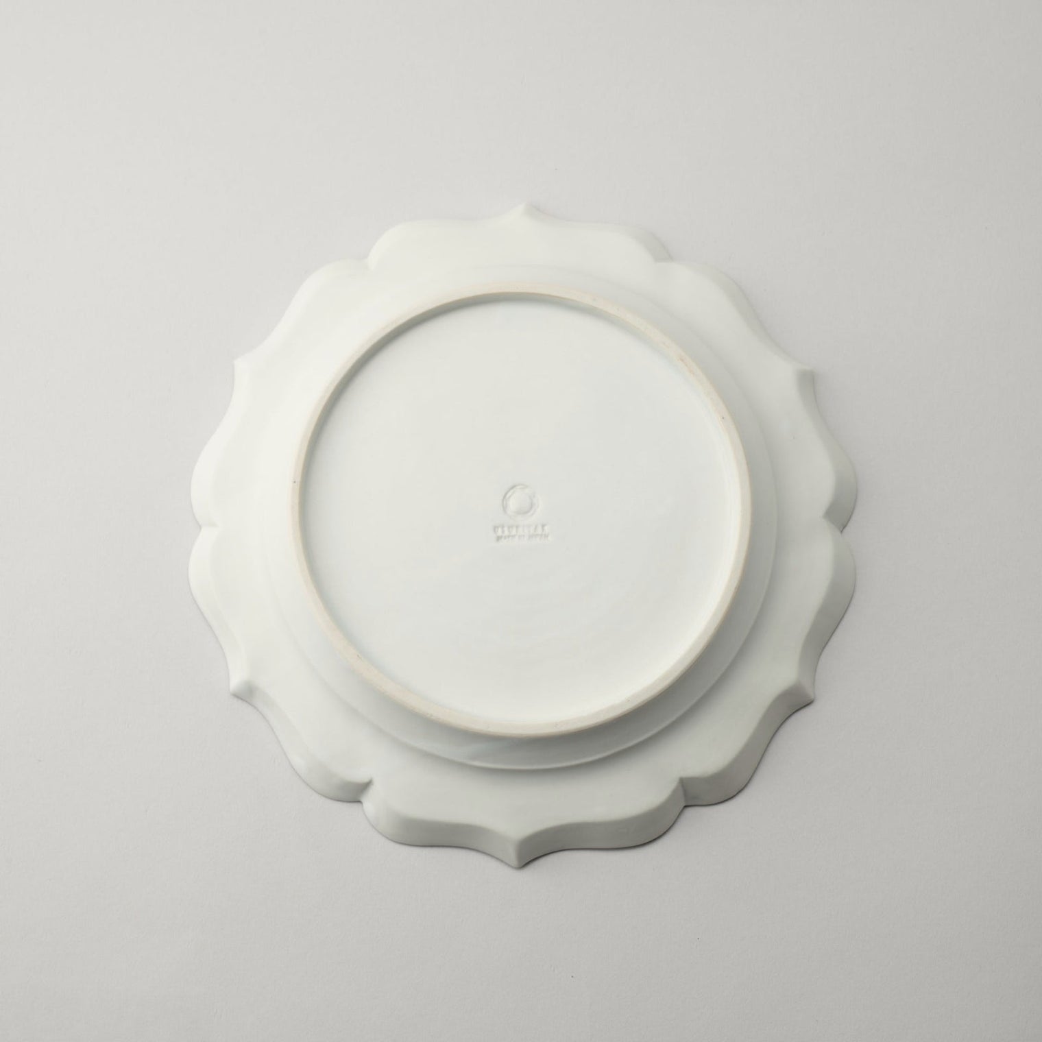 Usukiyaki, Ryouka Rim Plate Large, White