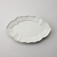 Usukiyaki, Oval Plate Small, White