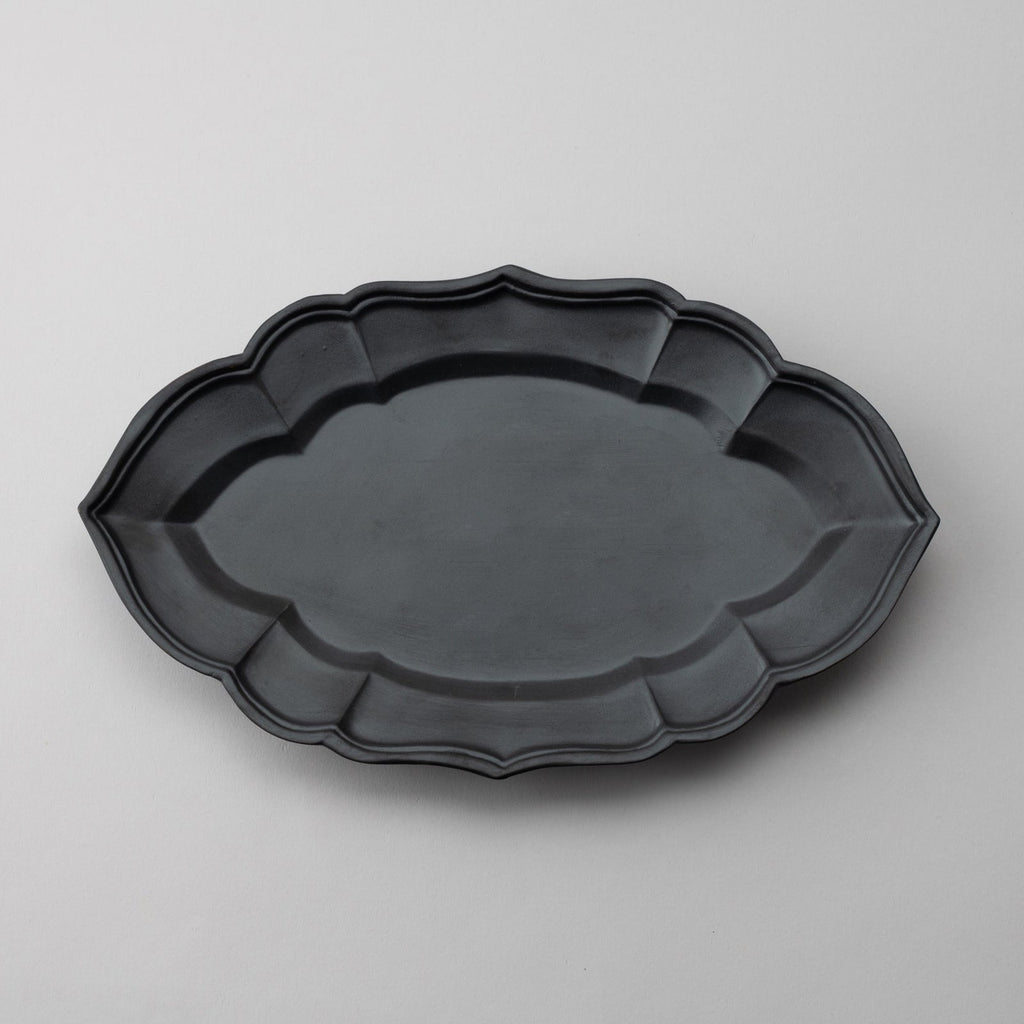 Usukiyaki, Oval Plate Small, Black