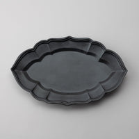 Usukiyaki, Oval Plate Small, Black