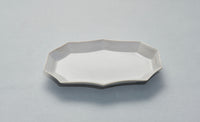 Utsuwa to Design M Deformed Plate, Grey, 22cm x 16cm