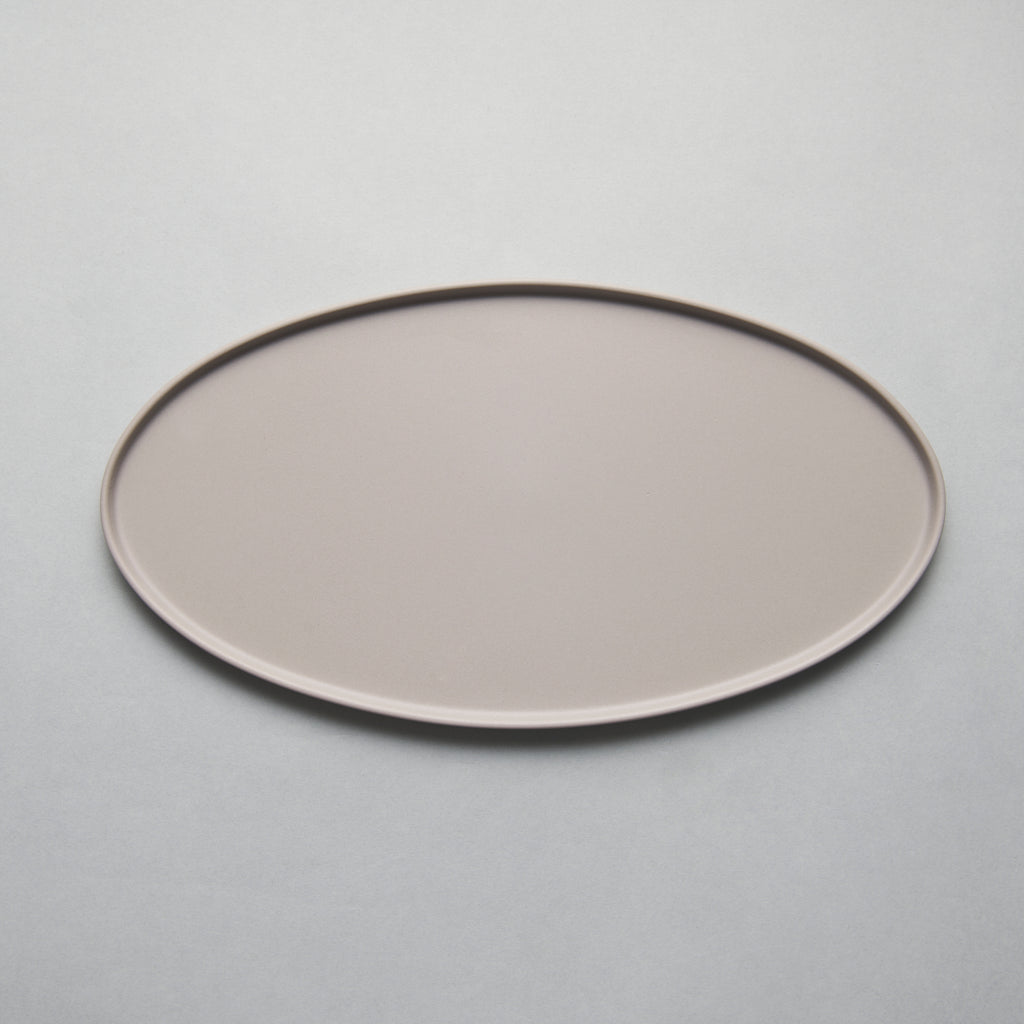 Blend Gray Oval Tray L, 32cm x 17cm, Moriyama