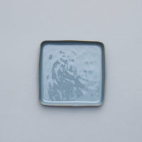 Square Plate, Smokey Blue, 18cm x 18cm x 2.4cm, Design by Anita Le Grelle