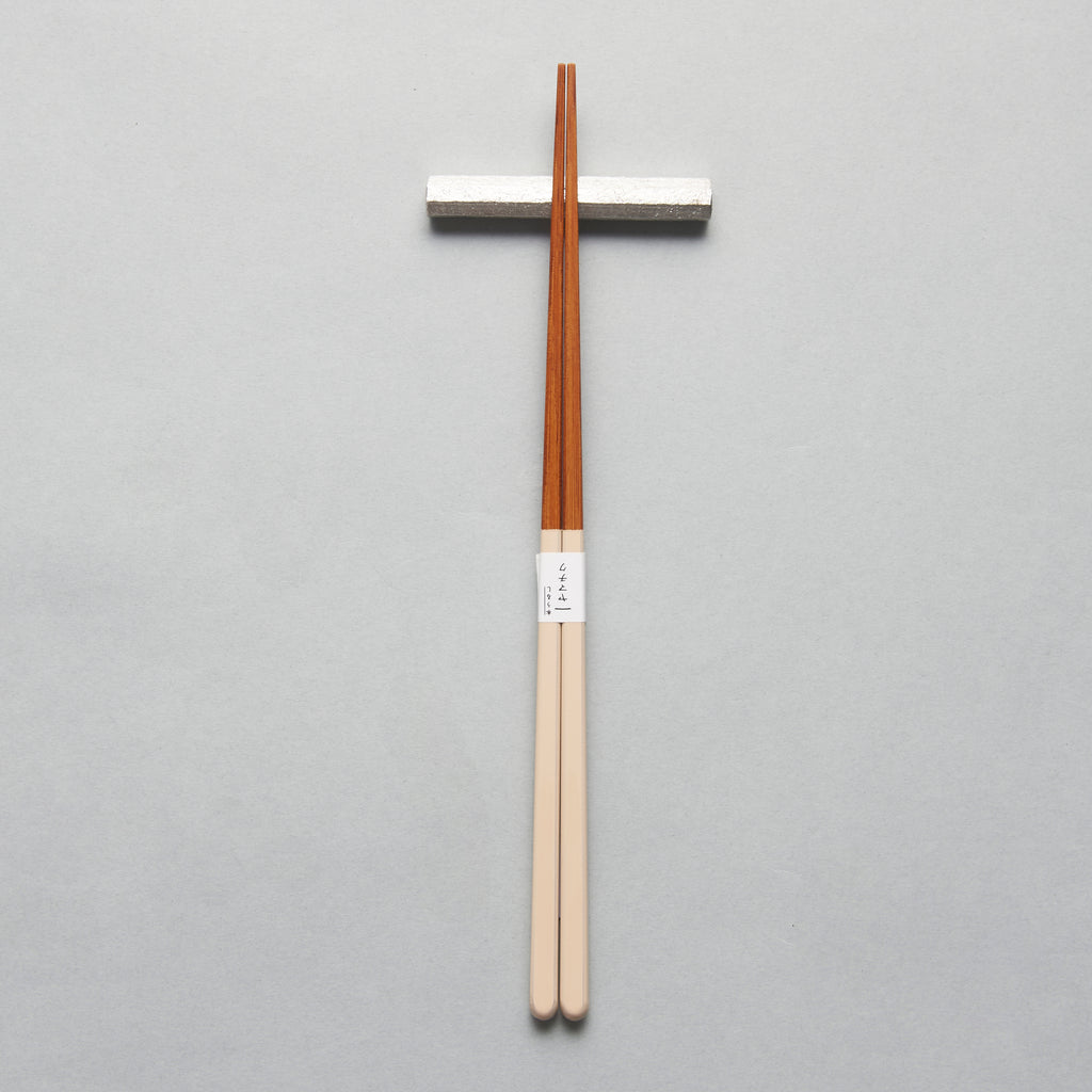 Square Lacquer Chopsticks, White, 23cm