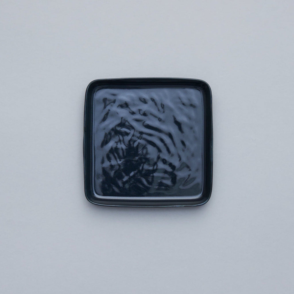 Square Plate, Dark Blue, 18cm x 18cm x 2.4cm, Design by Anita Le Grelle