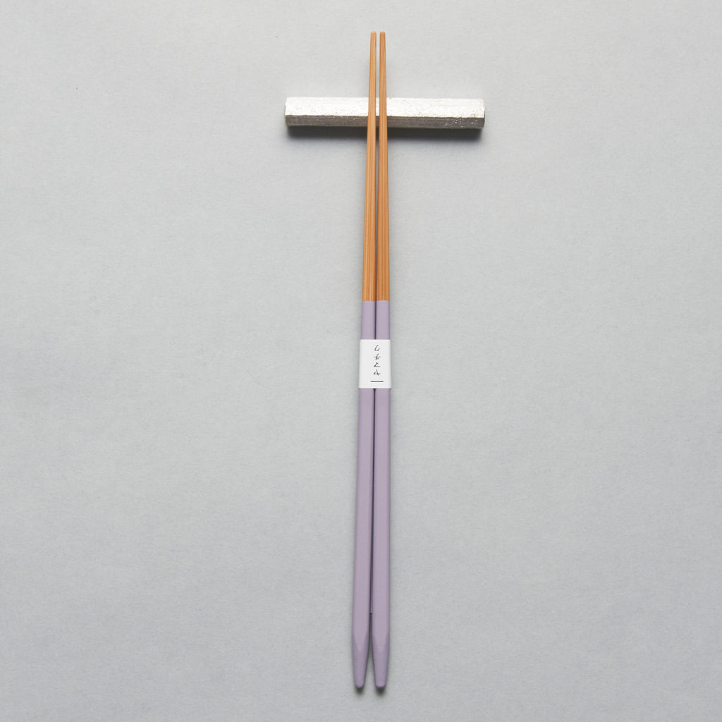 Fine Shiratake Chopsticks, Purple, 23cm