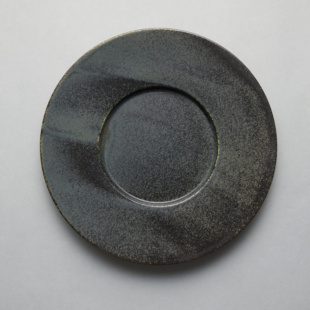 Kokuteki Wide Rim Plate, 27cm x 27cm x H3cm