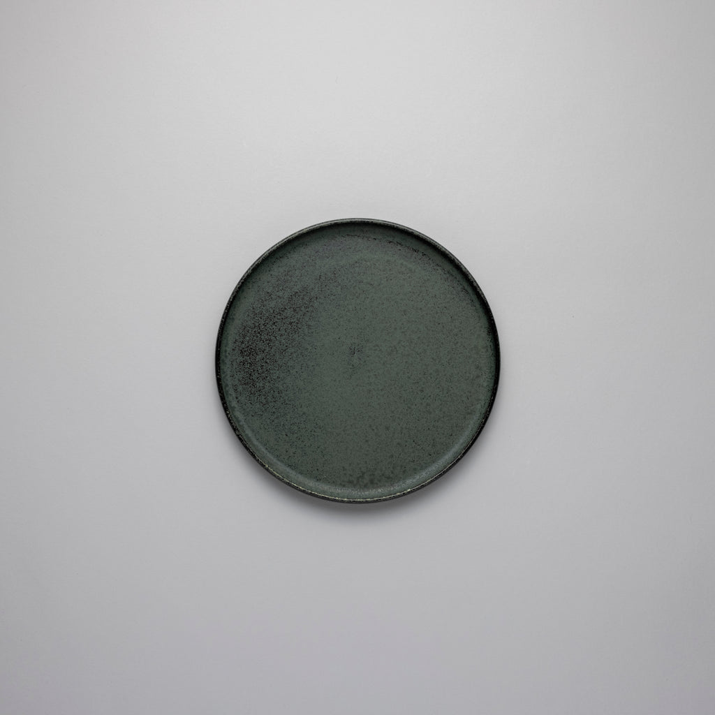 Kokuteki Short Rim Plate, 19cm x 19cm x H1.6cm