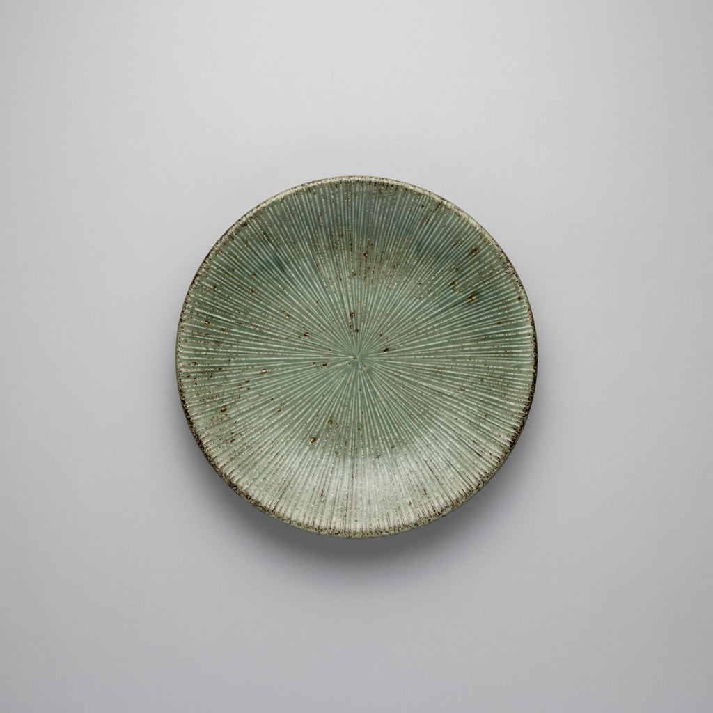 Wabi Uguisu Plate, 23.7cm x 3.4cm