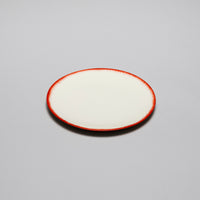 Dinner Plate, 17.5cm, Dé Off-White/Red VAR 2, Design by Ann Demeulemeester