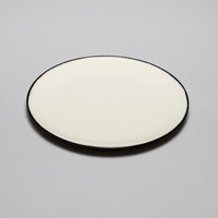 Dinner Plate, 24cm, Dé Off-White/Black VAR 1, Design by Ann Demeulemeester