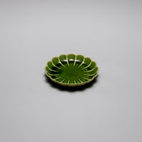 Oribe Kikugata Plate, 16cm x H3cm