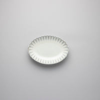 Inku Serving Oval Bowl, White, L19cm x W13cm x H3.7cm, Design by Sergio Herman