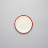 Dessert Plate, 14cm, Dé Off-White/Red VAR 2, Design by Ann Demeulemeester