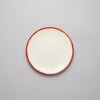 Dinner Plate, 17.5cm, Dé Off-White/Red VAR 2, Design by Ann Demeulemeester