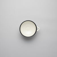 Coffee Cup Off-White/Black VAR A, 20cl, Design by Ann Demeulemeester