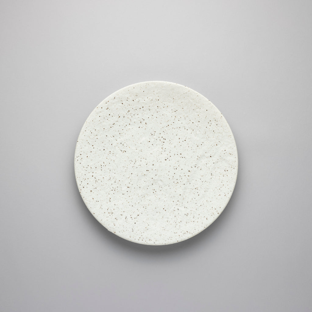 Meteor White Sand Plate, 24cm x H2.4cm