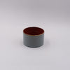 Goblet Cylinder Low, Smokey Blue/Rust, 7.5cm x 5cm, Design by Anita Le Grelle
