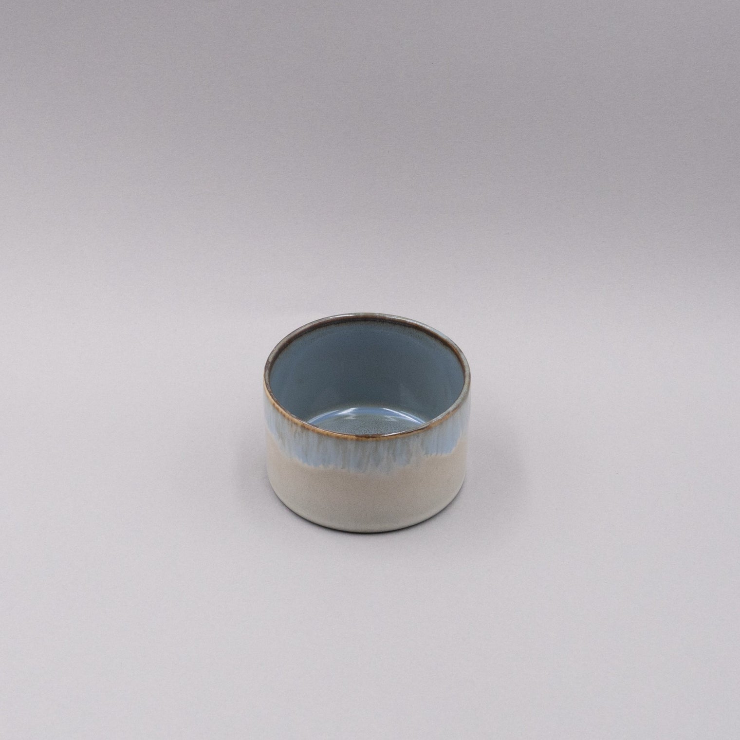 Goblet Cylinder Low, Misty Grey/Smokey Blue, 7.5cm x 5cm, Design by Anita Le Grelle