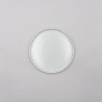 Clarisse Gray Short Rim Plate, 19cm