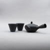 Teppatsu Kyusu Teapot Set with 2 cups, Black, 240ml