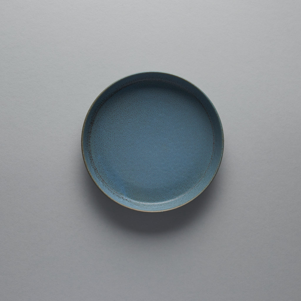 Grage Blue Spume Rim Plate 16cm, 16cm x 3.5cm