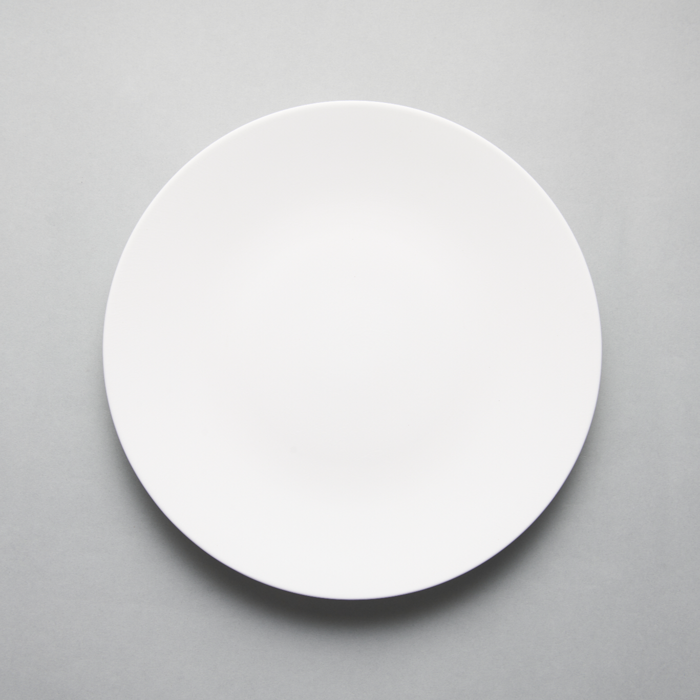 Bisque White Flat Plate, D28cm x Moriyama –
