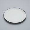 Dinner Plate, 28cm, Dé Off-White/Black VAR 1, Design by Ann Demeulemeester