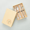 Cutlery Set in Gift Box Mirror Stone Wash Mix, Design by Merci