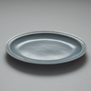 Dot Rim Gray Oval Plate 27cm, 27cm x 2.8cm